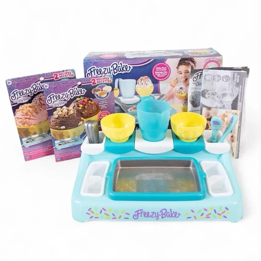 Freezy Bake Ice Cream Maker Set + Refills Complete Kit